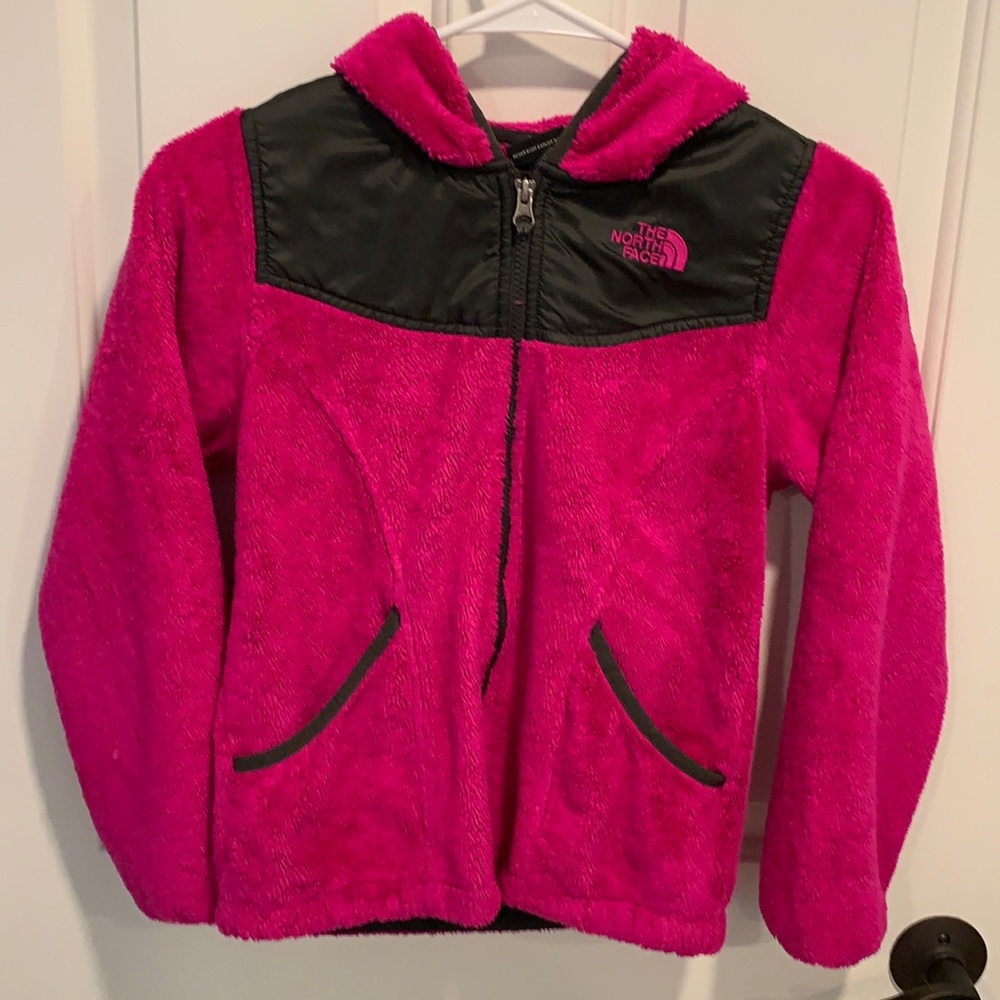 North face jacket girls fleece size medium 10/12